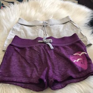 Two pair of girl’s shorts.